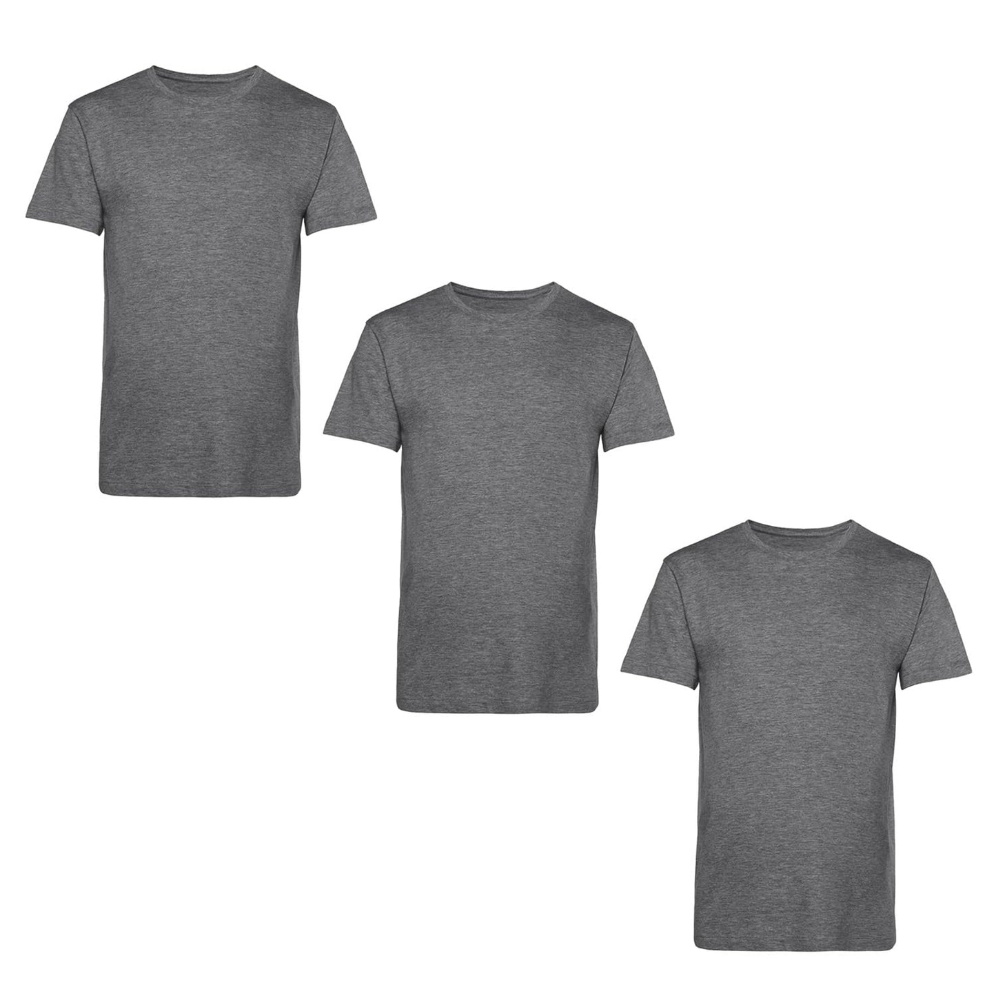 Men’s T-Shirts Multipack | Crew Neck Short Sleeve Cotton 3 Pack T-Shirts | Gym Tops for Him