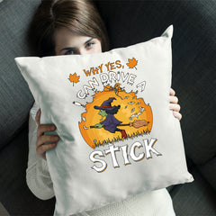 Halloween Flaying Witch Cushion Cover | Spooky Scary Halloween Gift