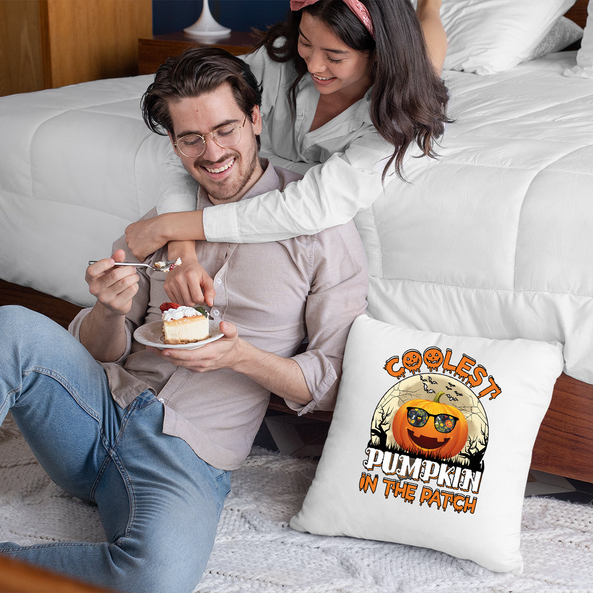Halloween Coolest Pumpkin Cushion Cover | Spooky Scary Halloween Gift