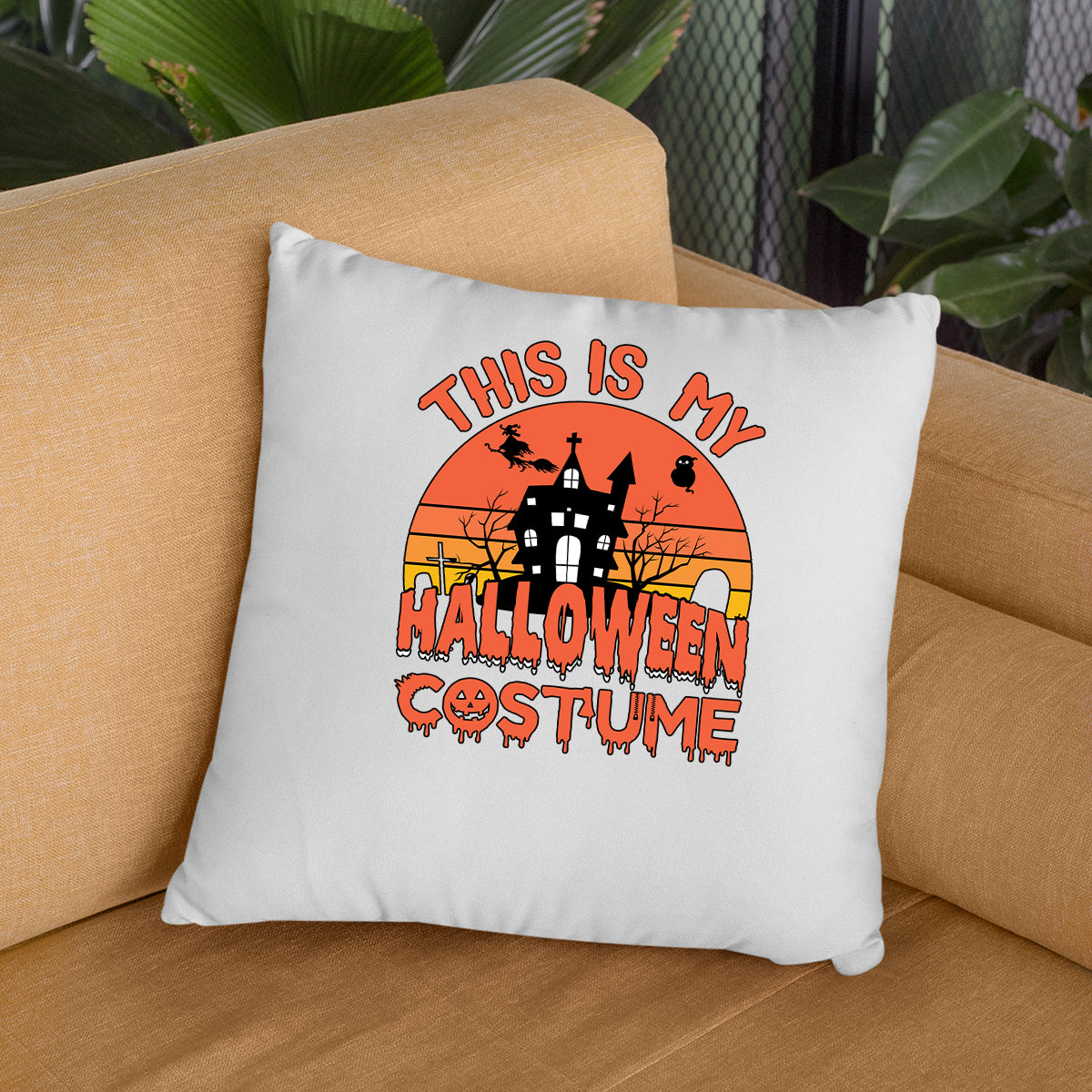 This is My Halloween Cushion Cover | Spooky Scary Horror House Halloween Gift
