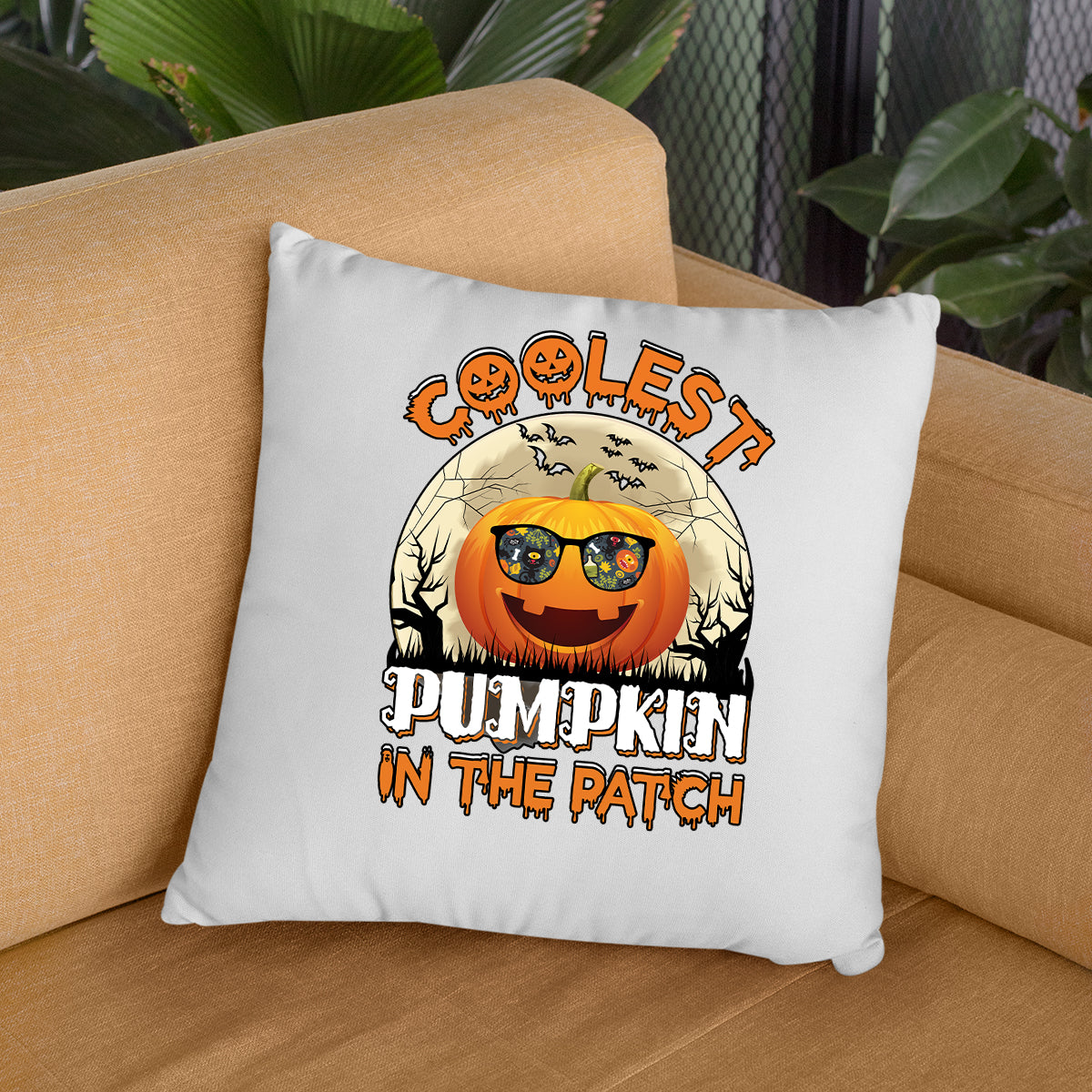 Halloween Coolest Pumpkin Cushion Cover | Spooky Scary Halloween Gift