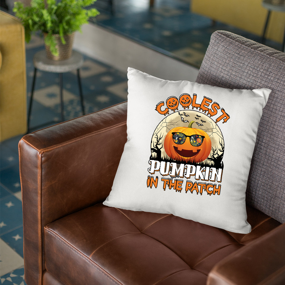 Halloween Coolest Pumpkin Cushion Cover | Spooky Scary Halloween Gift