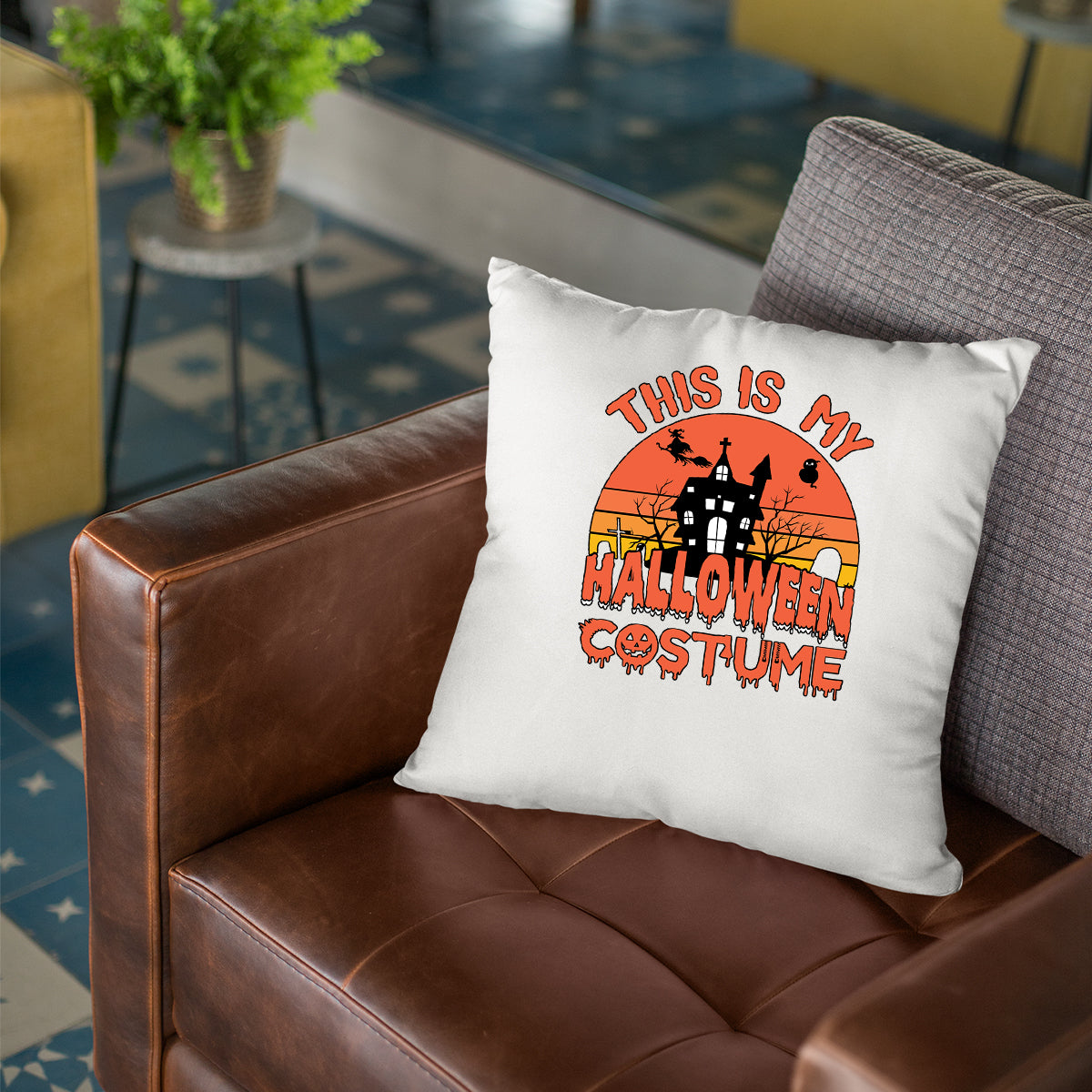 This is My Halloween Cushion Cover | Spooky Scary Horror House Halloween Gift