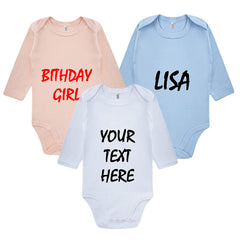 Custom Long Sleeve Baby Vest