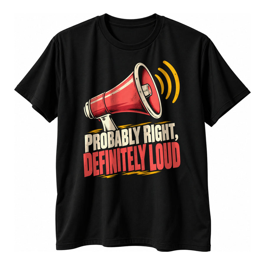 Probably Right, Definitely Loud Funny T-Shirt for Women