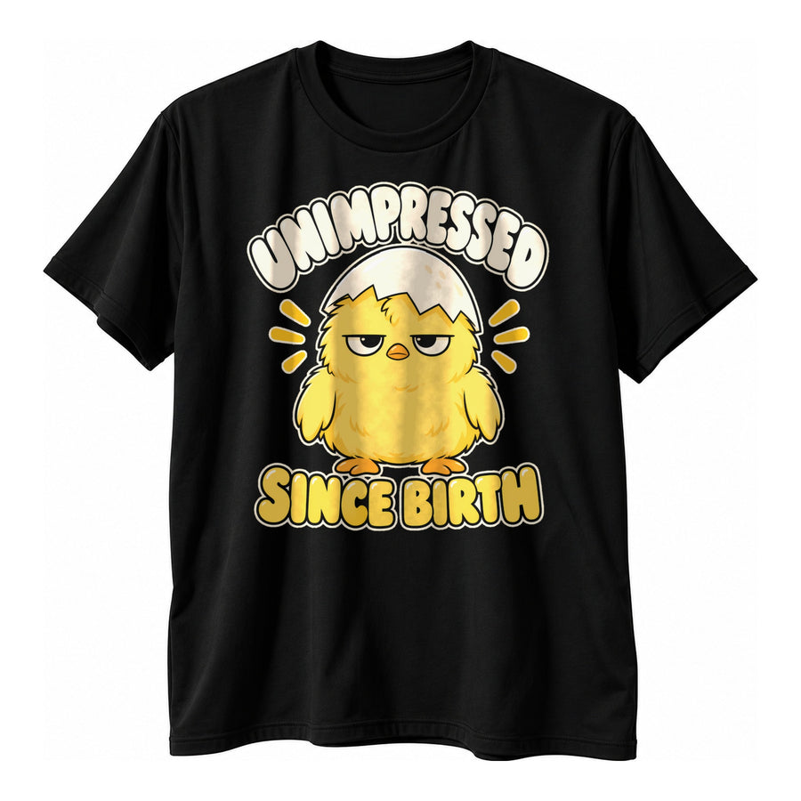 Unimpressed Since Birth Funny Chick T-Shirt for Women