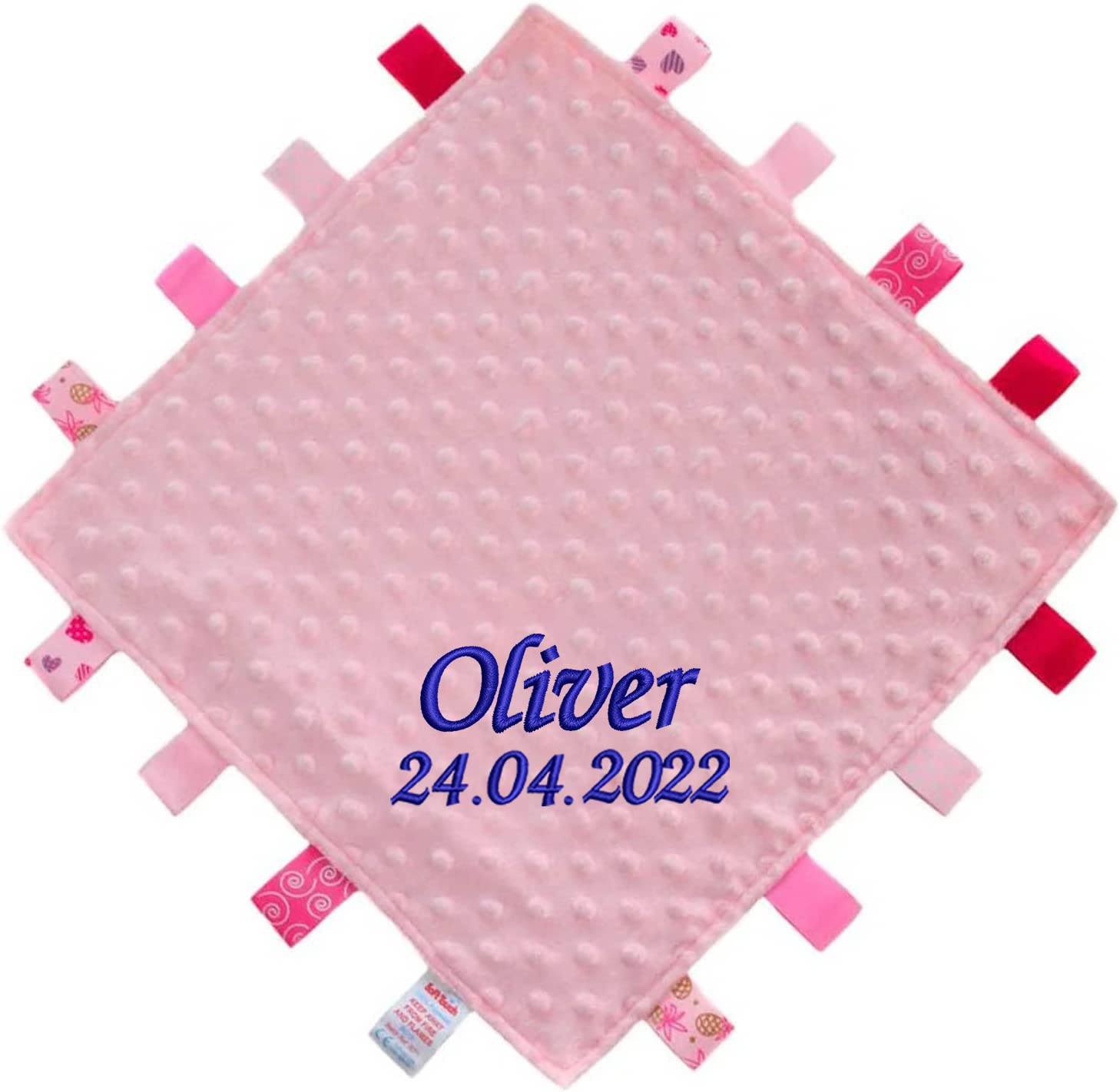 Embroidered Personalised Blankets for Babies Boys and Girls