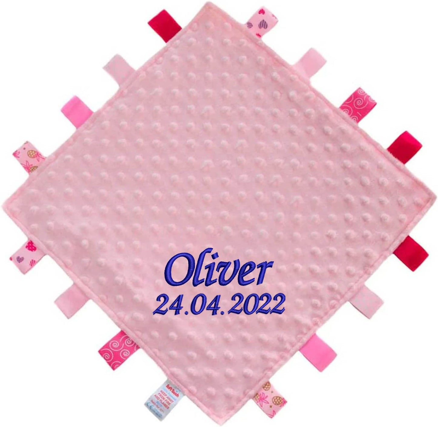 Embroidered Personalised Blankets for Babies Boys and Girls