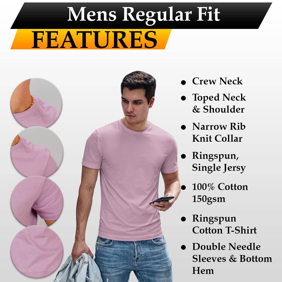 Personalised Men's T-Shirt | Custom Photo, Text & Logo Tee | UK