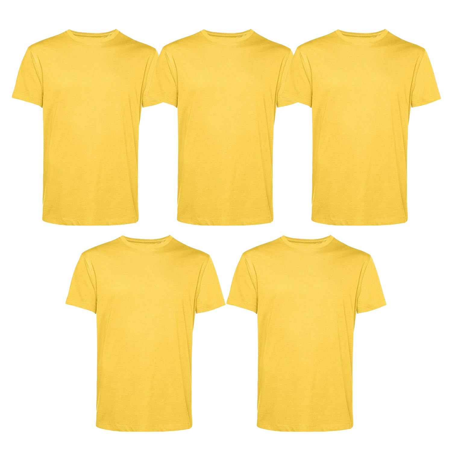 Men’s T-Shirts Multipack | Crew Neck Short Sleeve Cotton 5 Pack T-Shirts | Gym Tops for Him