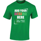 Personalised Men's T-Shirt | Custom Photo, Text & Logo Tee | UK