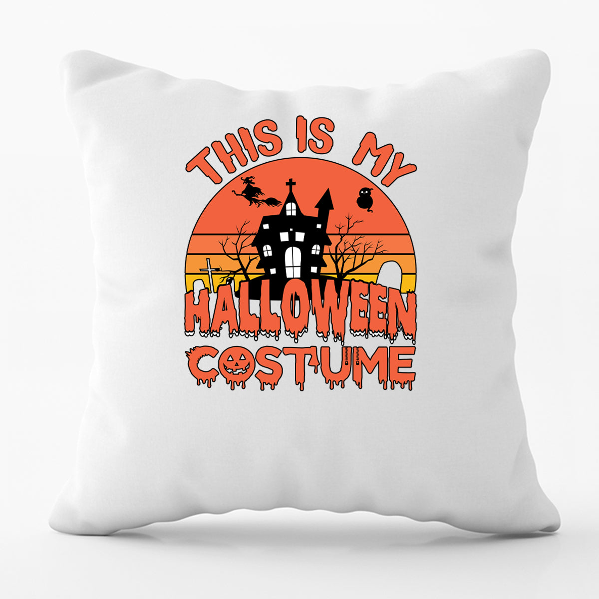 Halloween Cushion Cover | Scary Home Style | Personalised Gifts UK