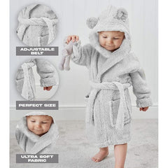 Baby Dressing Gown – Soft & Cozy Hooded Towel Dressing Gown for Babies & Toddlers
