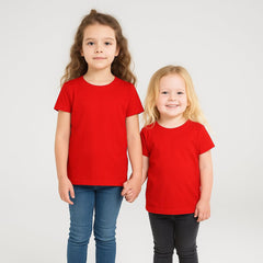 Boys & Girls T-Shirts for Kids - Pack of 2 Short Sleeve Cotton Tops