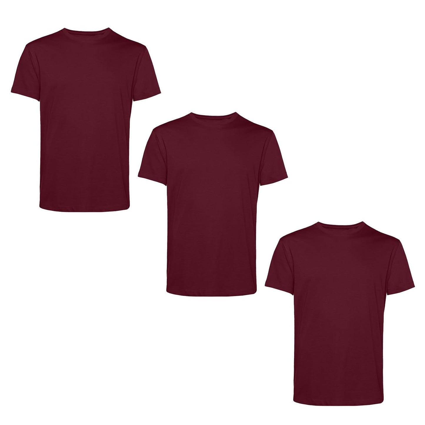 Men’s T-Shirts Multipack | Crew Neck Short Sleeve Cotton 3 Pack T-Shirts | Gym Tops for Him