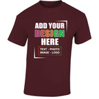Personalised Men's T-Shirt | Custom Photo, Text & Logo Tee | UK