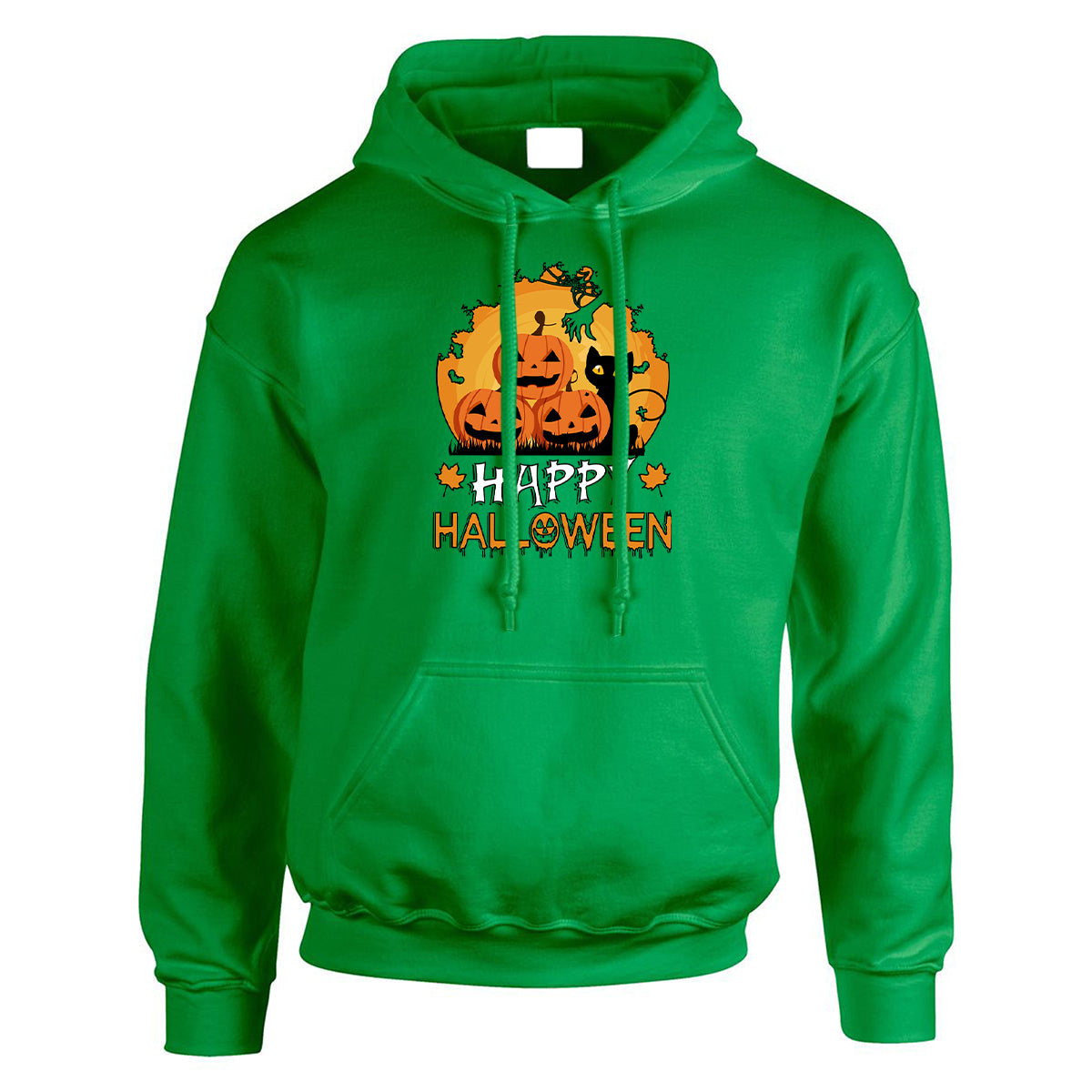 Halloween Pumpkin Cat Mens and Womens Hoody | Horror Spooky Scary Pullover