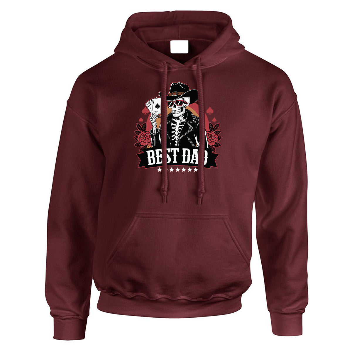 Halloween Best Dad Skull Mens Hoody | Spooky Scary Halloween Gift Horror Pullover