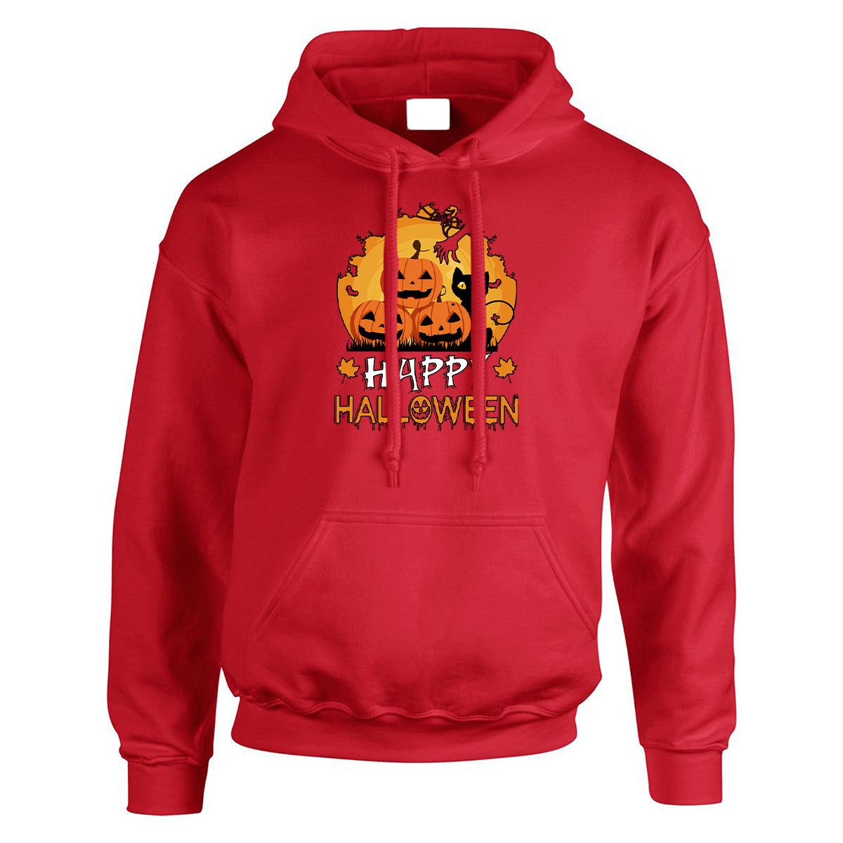 Halloween Pumpkin Cat Mens and Womens Hoody | Horror Spooky Scary Pullover