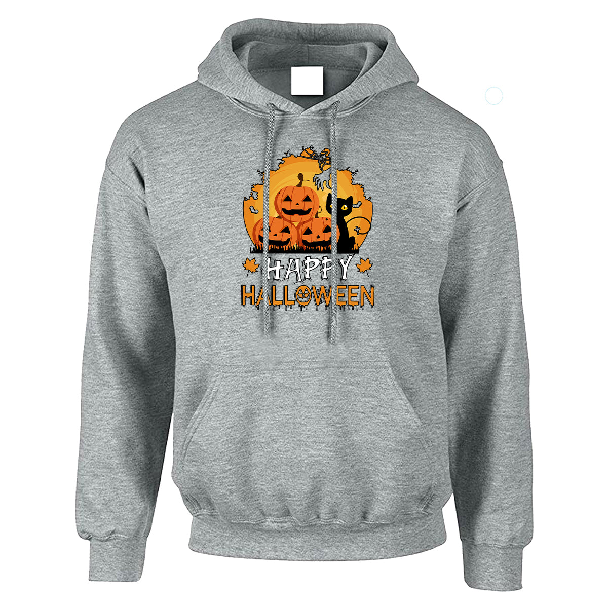 Halloween Pumpkin Cat Mens and Womens Hoody | Horror Spooky Scary Pullover
