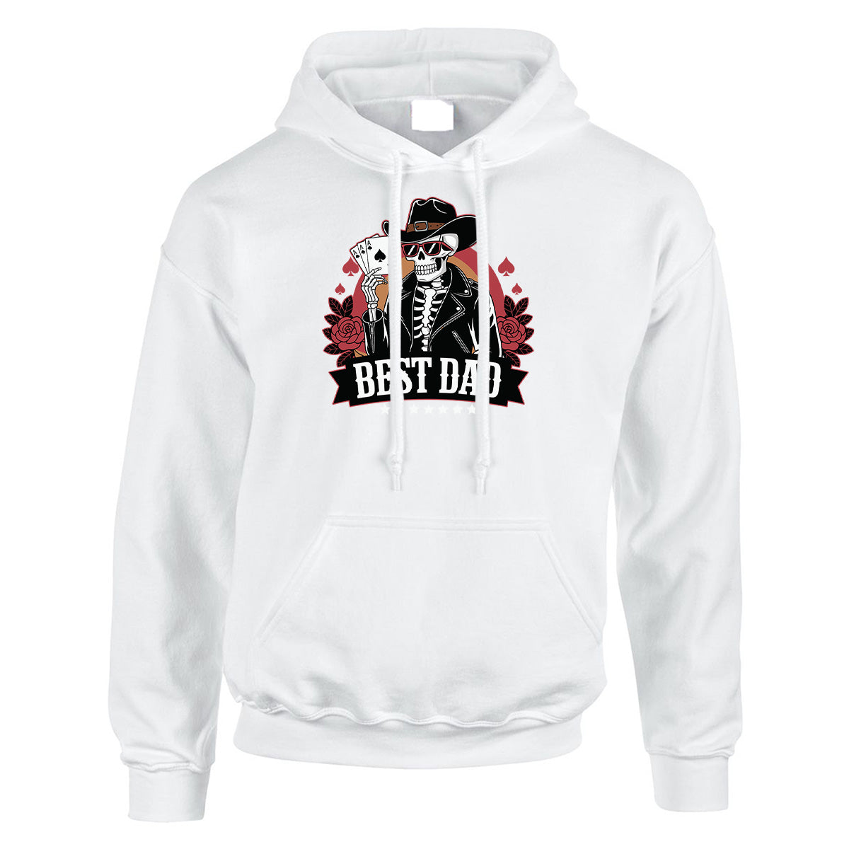 Halloween Best Dad Skull Mens Hoody | Spooky Scary Halloween Gift Horror Pullover