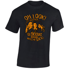 Halloween Look Glorious Mens T-Shirt Horror Witches Spooky Scary Tops