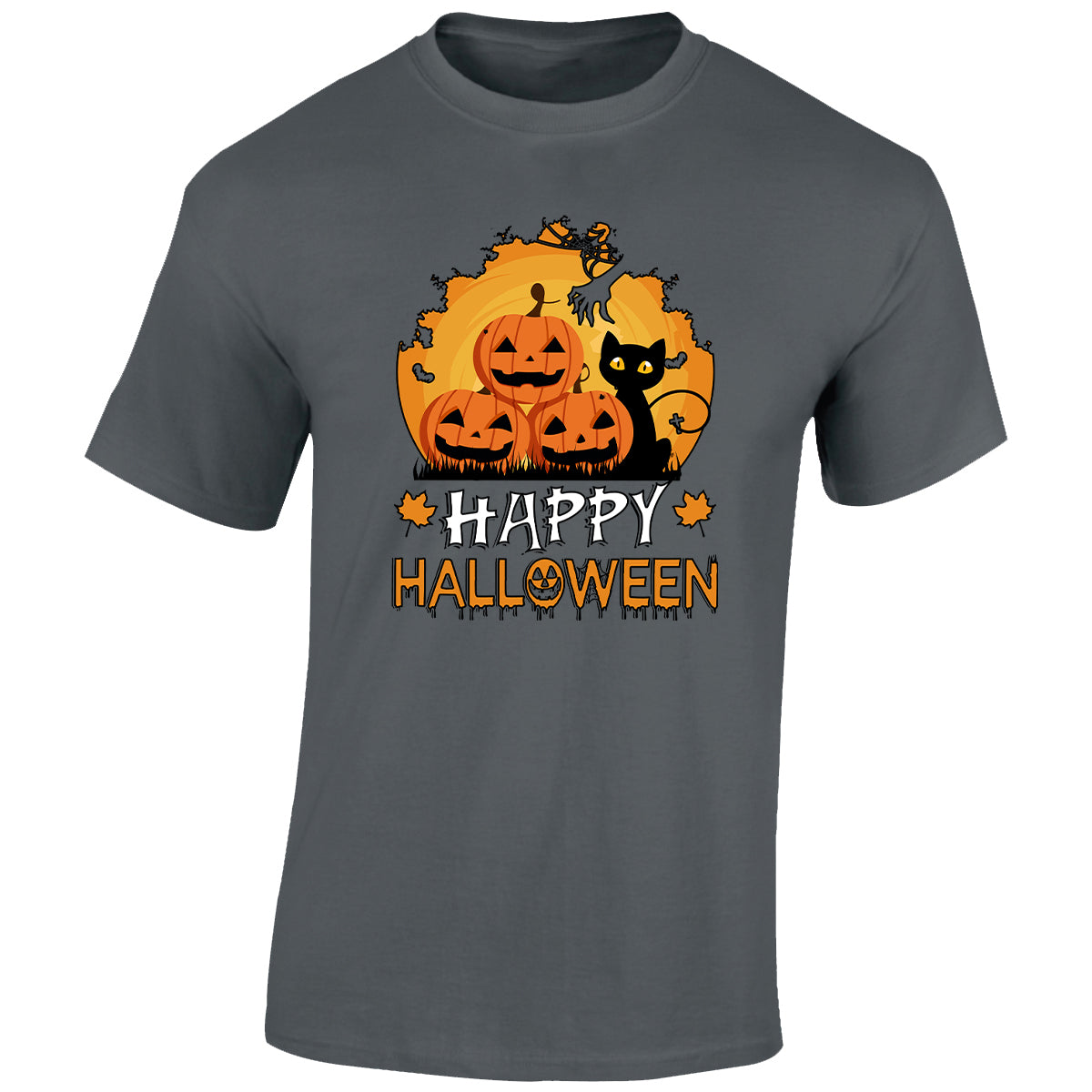 Halloween Hocus Pocus Cat Mens T-Shirt Ghost Witches Spooky Scary Tops