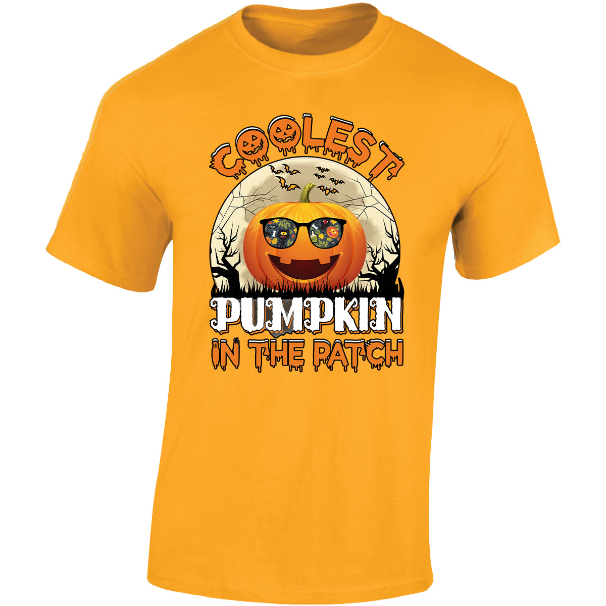 Halloween Coolest Pumpkin Mens T-Shirt Ghost Pumpkin Spooky Scary Tops