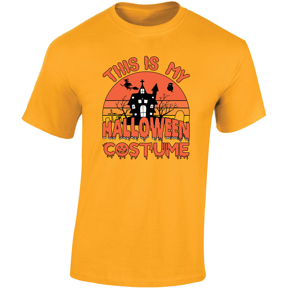 Halloween Costume Mens T-Shirt Ghost Witches Spooky Scary Tops