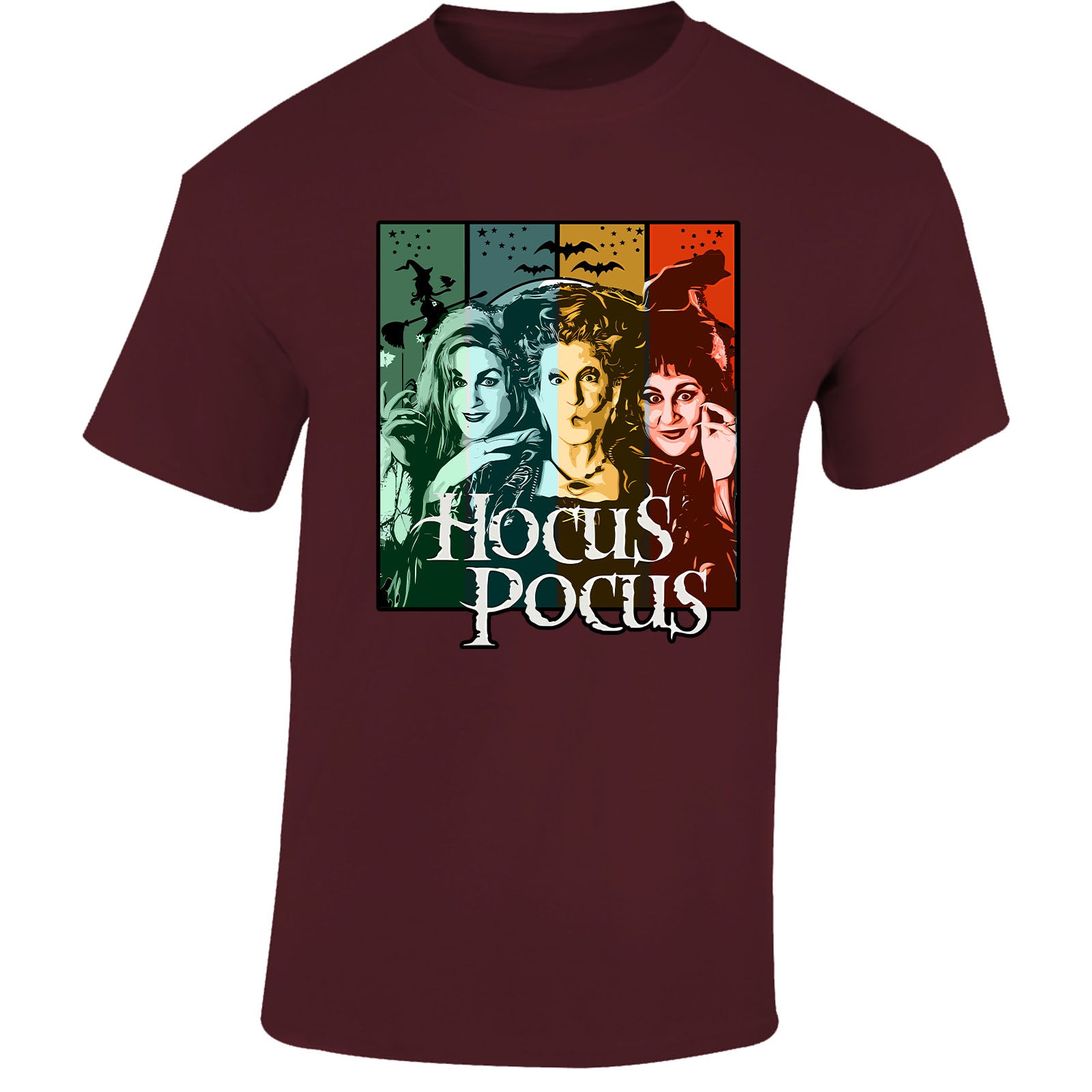 Halloween Hocus Pocus Mens T-Shirt Boo Pumpkin Ghost Spooky Scary Tshirt