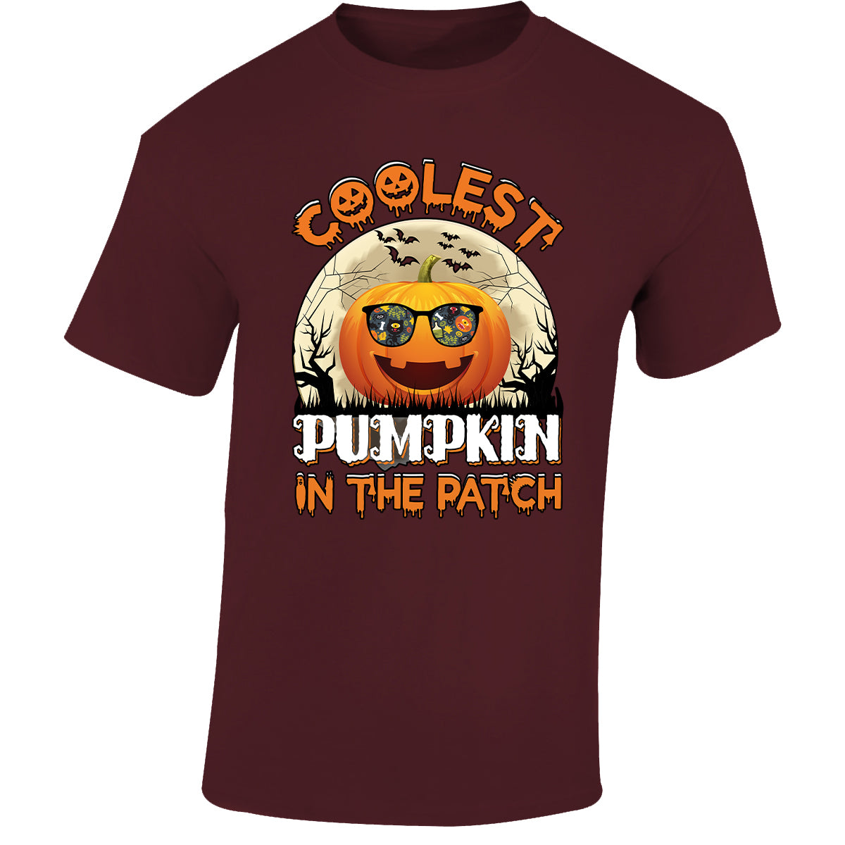 Halloween Coolest Pumpkin Mens T-Shirt Ghost Pumpkin Spooky Scary Tops