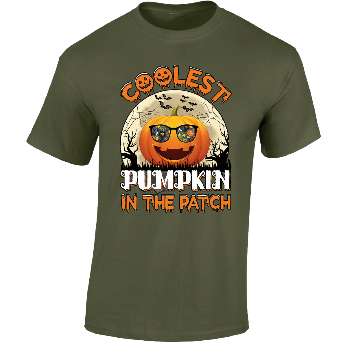 Halloween Coolest Pumpkin Mens T-Shirt Ghost Pumpkin Spooky Scary Tops