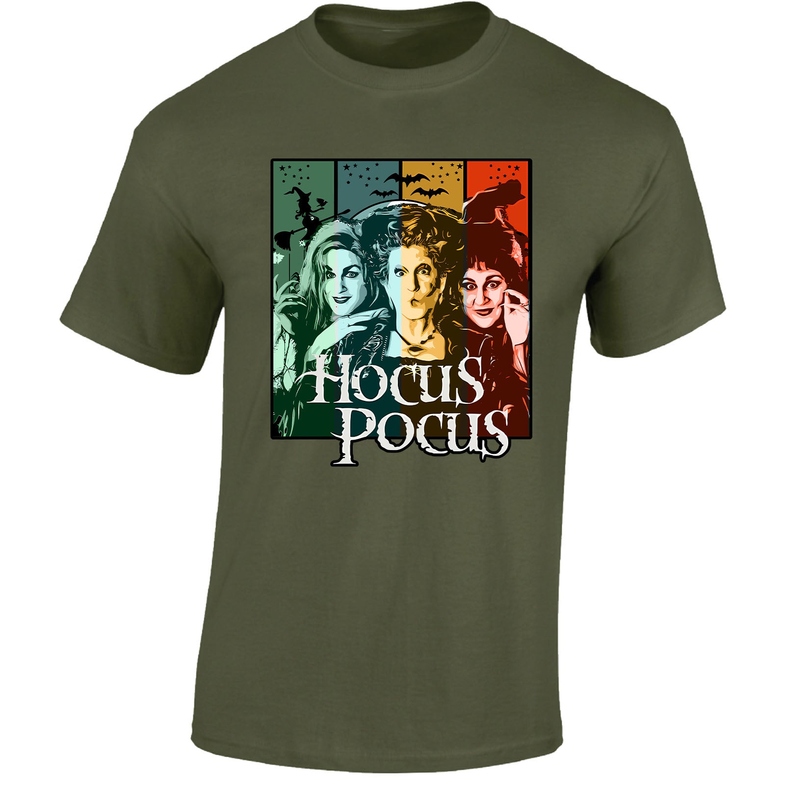 Halloween Hocus Pocus Mens T-Shirt Boo Pumpkin Ghost Spooky Scary Tshirt