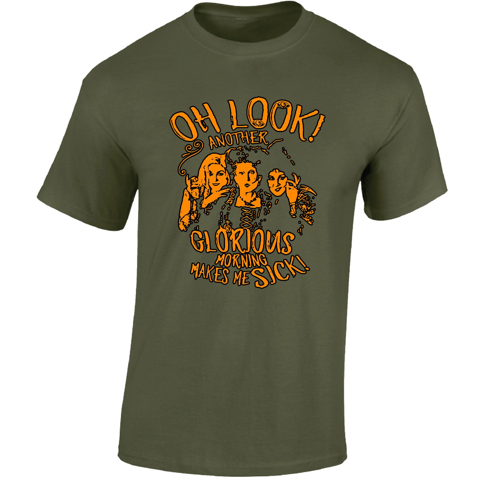 Halloween Look Glorious Mens T-Shirt Horror Witches Spooky Scary Tops