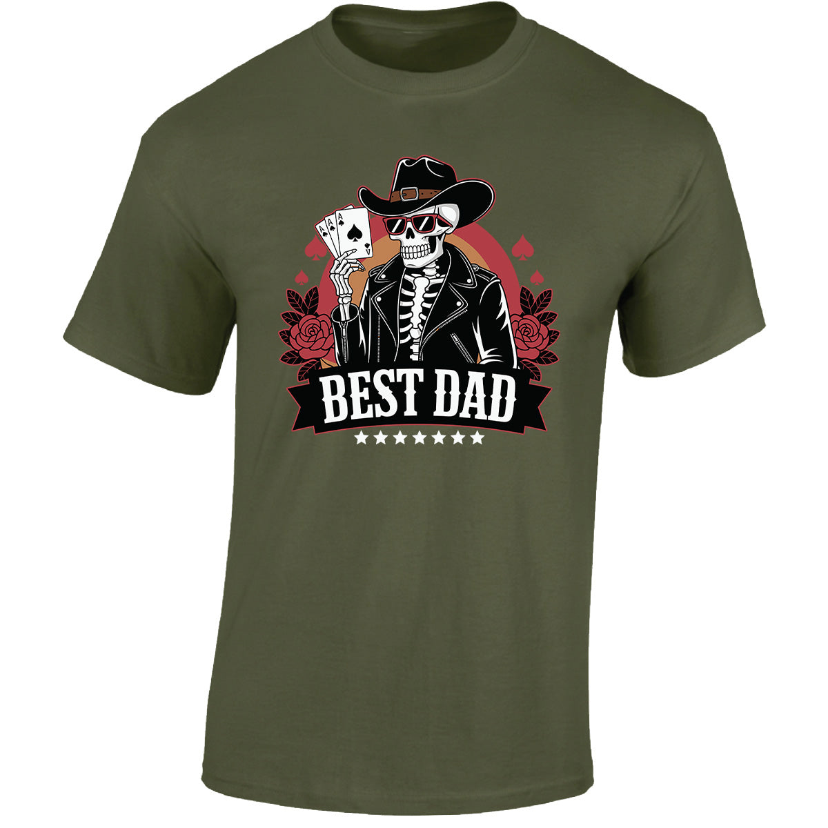 Halloween Best Dad Mens T-Shirt Ghost Witches Spooky Scary Tops