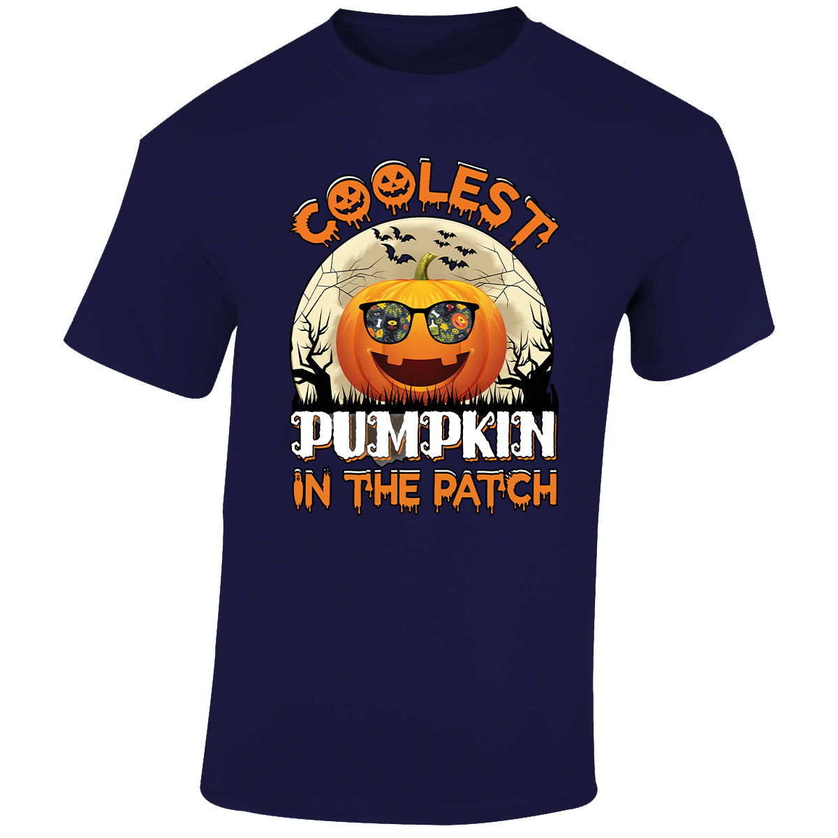 Halloween Coolest Pumpkin Mens T-Shirt Ghost Pumpkin Spooky Scary Tops