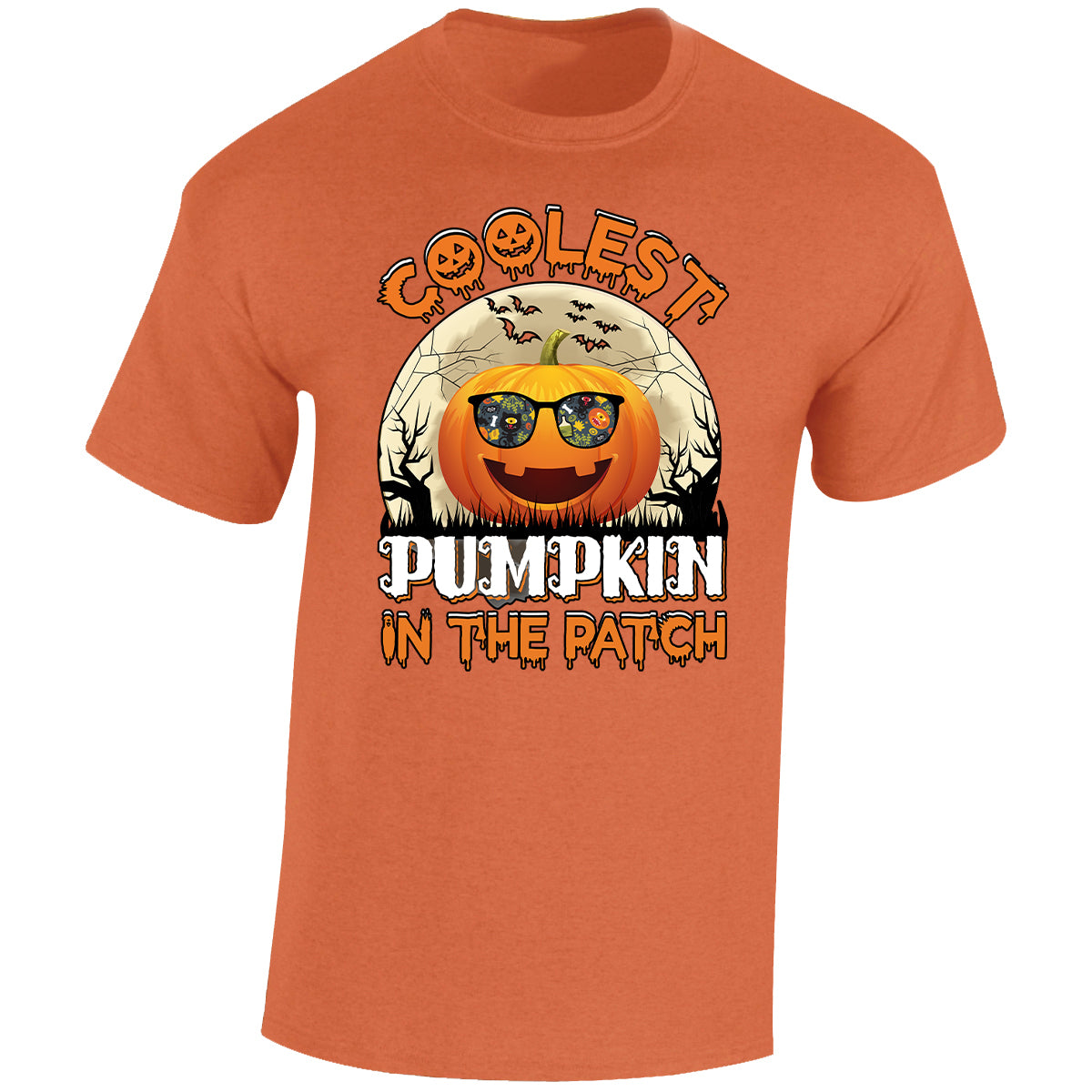 Halloween Coolest Pumpkin Mens T-Shirt Ghost Pumpkin Spooky Scary Tops