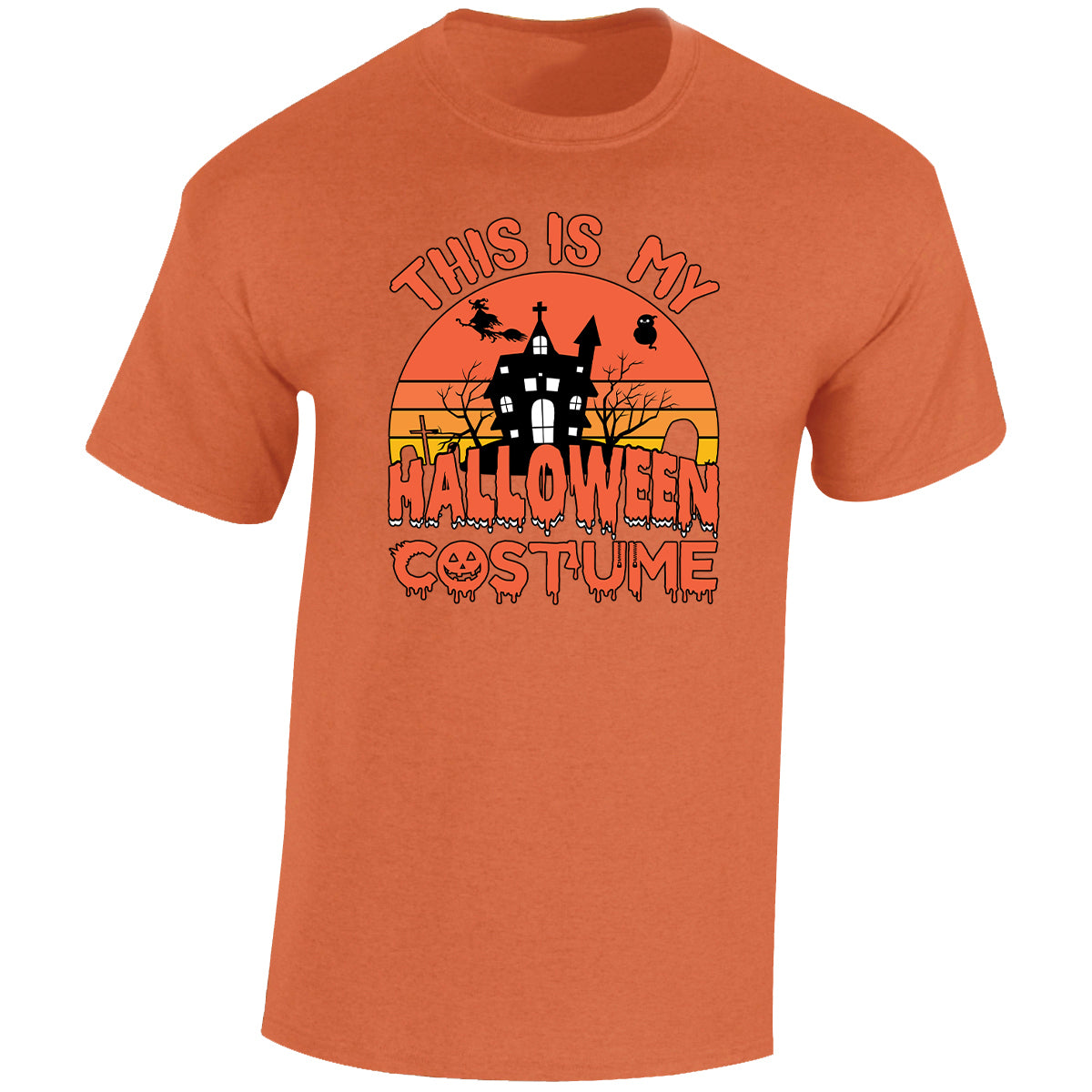 Halloween Costume Mens T-Shirt Ghost Witches Spooky Scary Tops