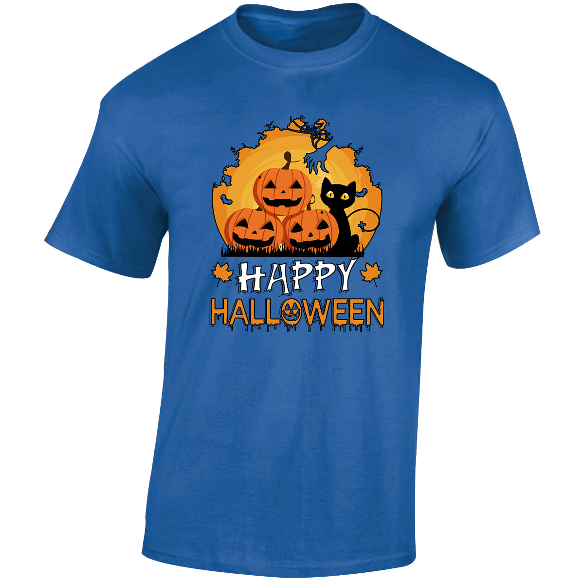 Halloween Hocus Pocus Cat Mens T-Shirt Ghost Witches Spooky Scary Tops