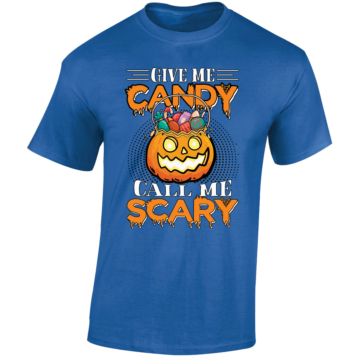 Halloween Candy Scary Mens T-Shirt Ghost Pumpkin Spooky Scary Tops