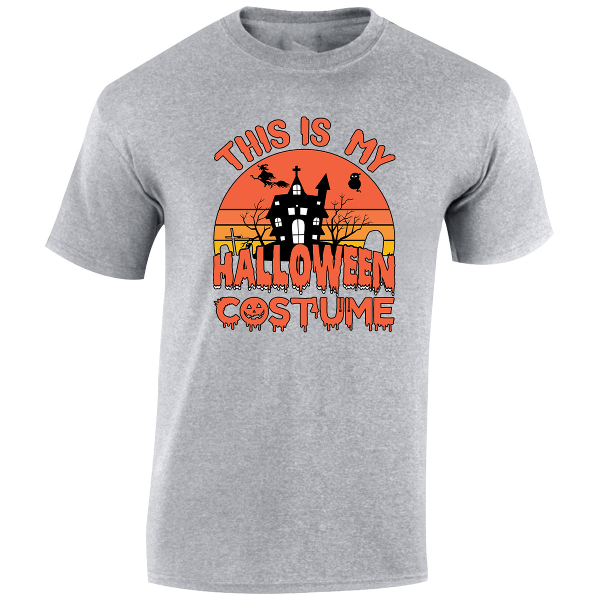 Halloween Costume Mens T-Shirt Ghost Witches Spooky Scary Tops