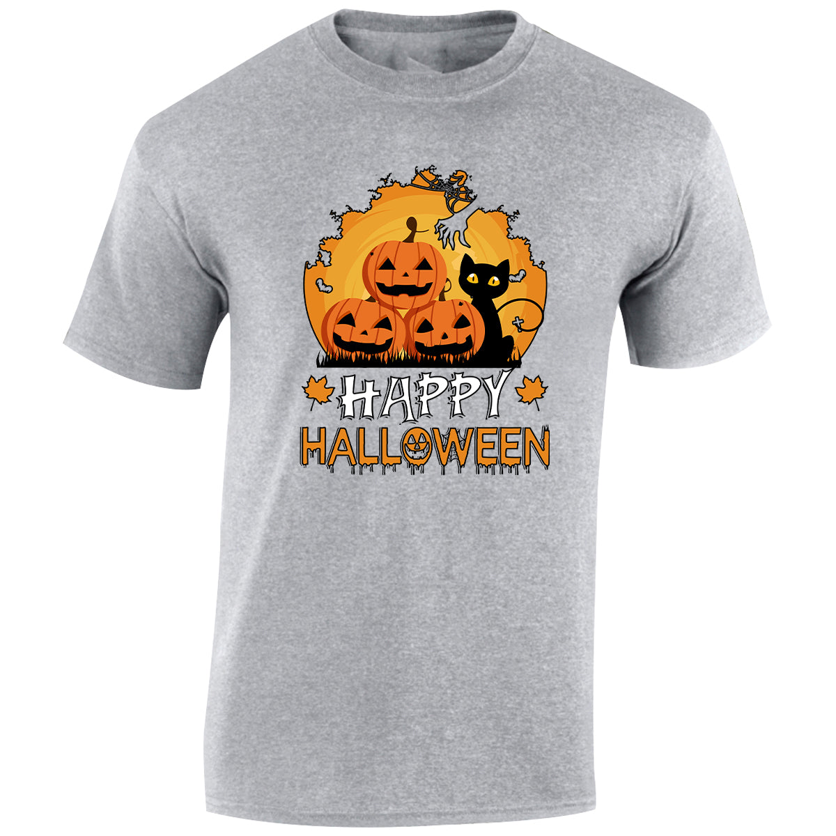 Halloween Hocus Pocus Cat Mens T-Shirt Ghost Witches Spooky Scary Tops
