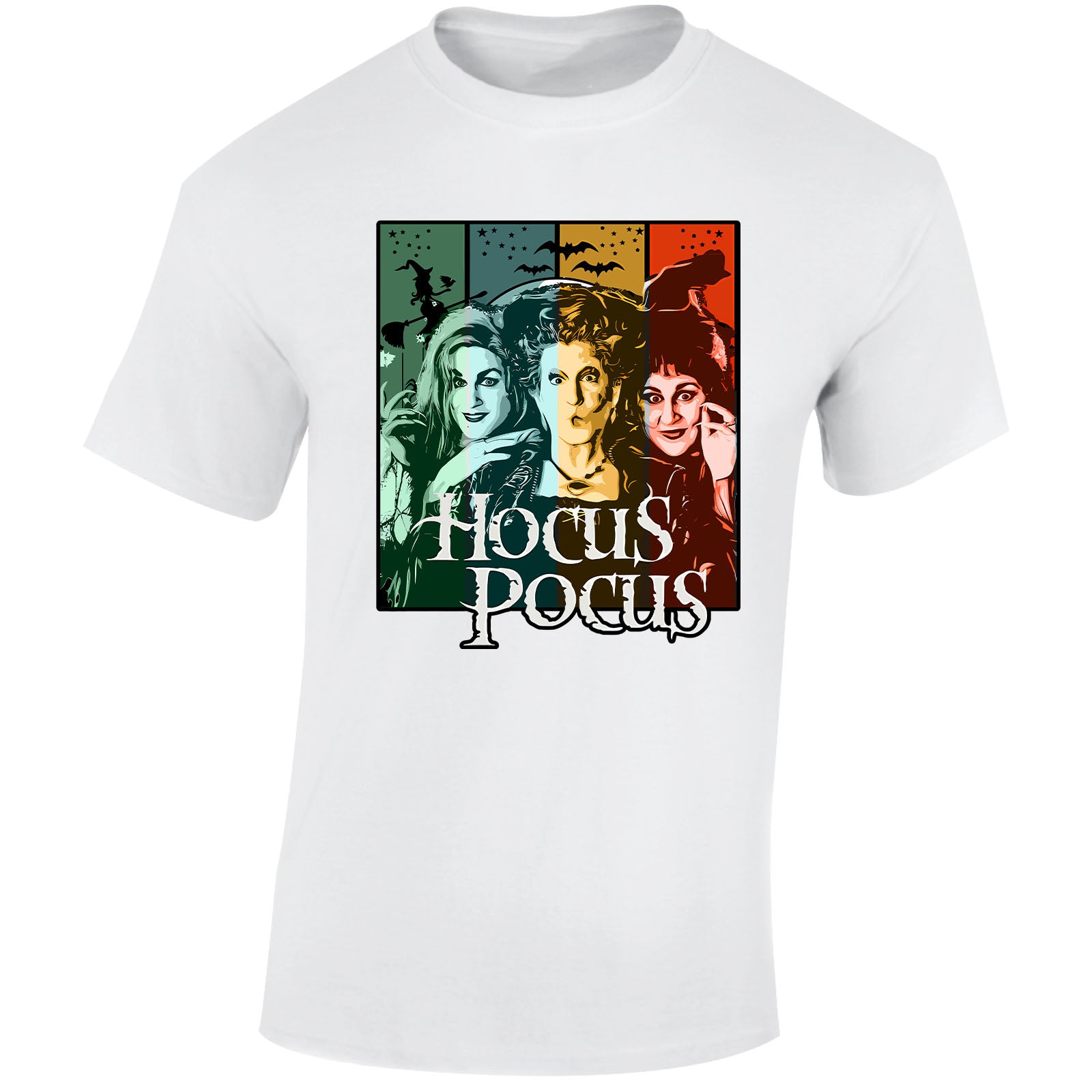 Halloween Hocus Pocus Mens T-Shirt Boo Pumpkin Ghost Spooky Scary Tshirt