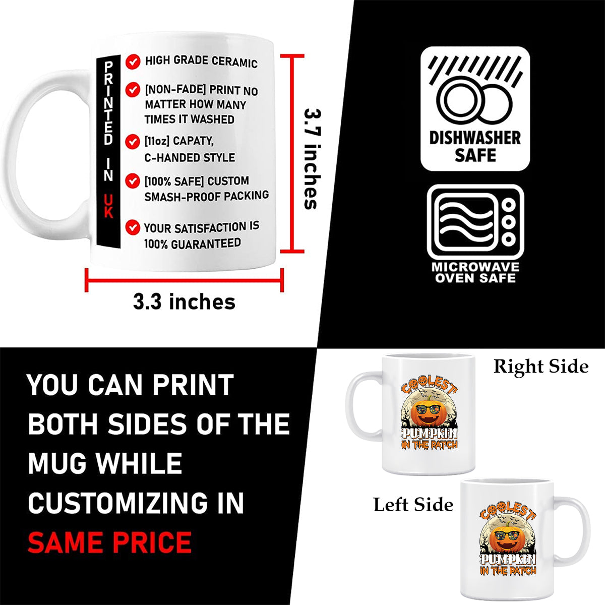 Halloween Coolest Pumpkin Mug | Pumpkin Spooky Scary Halloween Gift