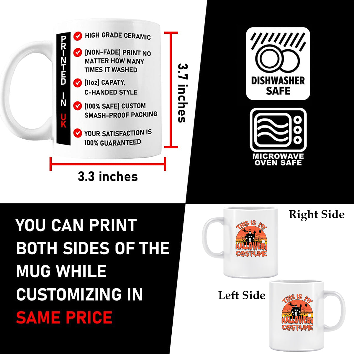 Halloween Mug | Pumpkin Ghost Spooky Scary Horror Halloween Gift