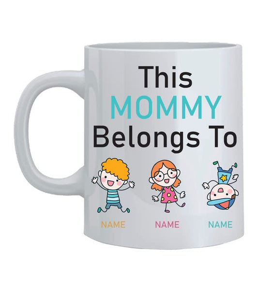 Mummy and Daddy Belongs to Personalised Mug