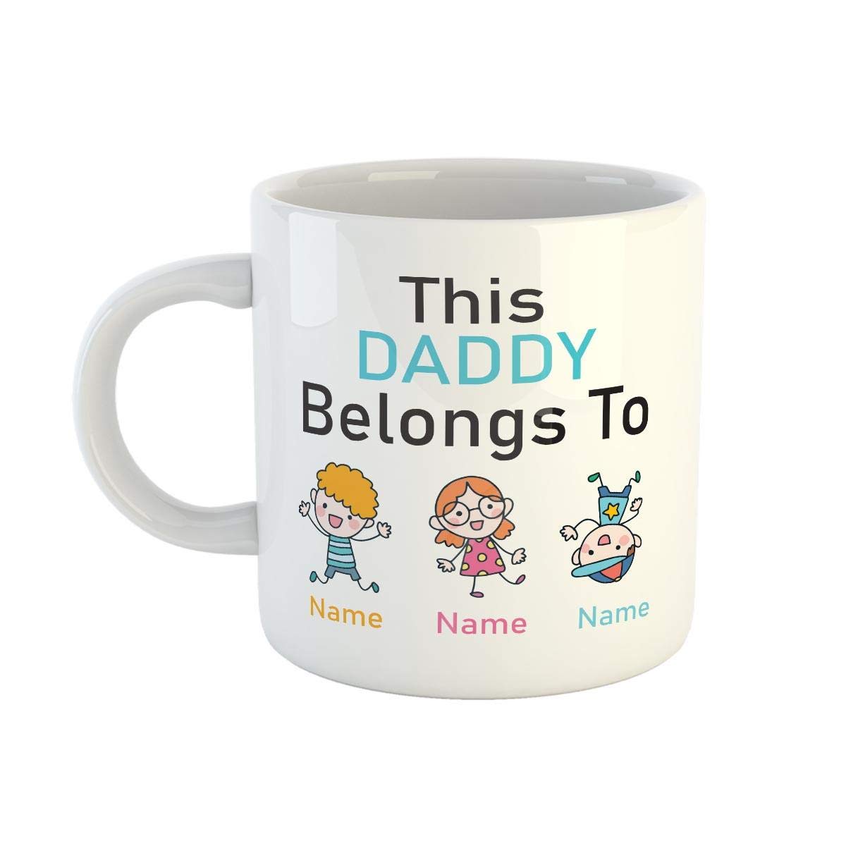 Mummy and Daddy Belongs to Personalised Mug