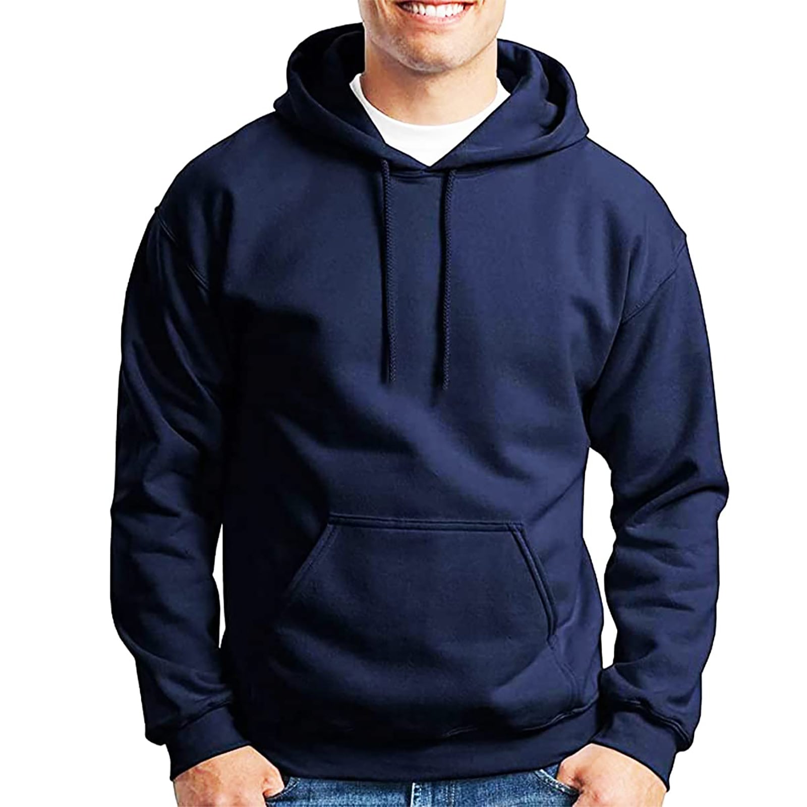 Unisex Fashion Hoodie - Hooded Pullover with Drawcords & Front Pockets