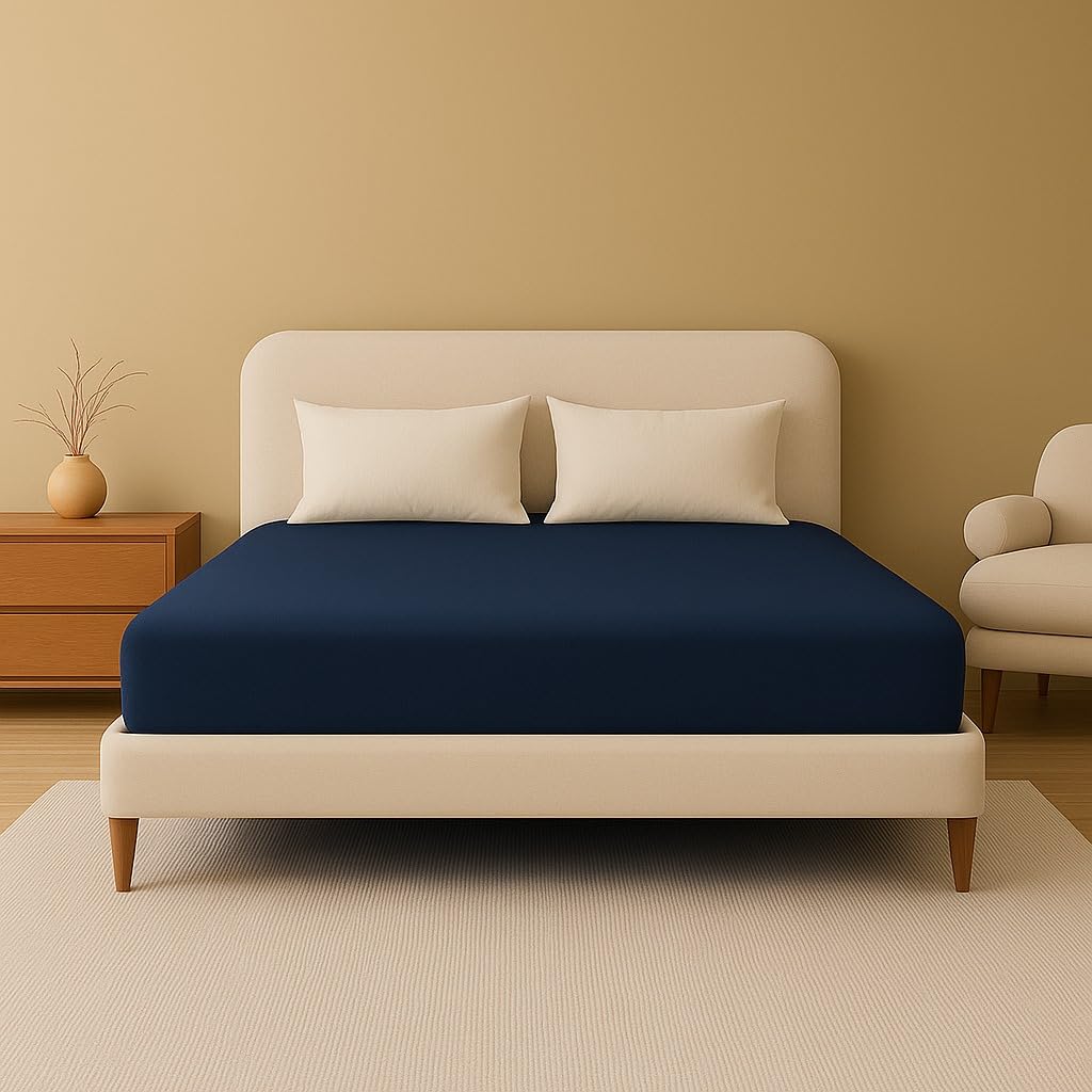Fitted Bed Sheets | Deep Fit for Mattress Protection | Microfibre, Soft, and Durable Bed Sheets