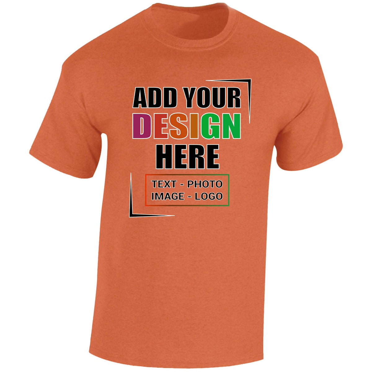 Personalised Men's T-Shirt | Custom Photo, Text & Logo Tee | UK
